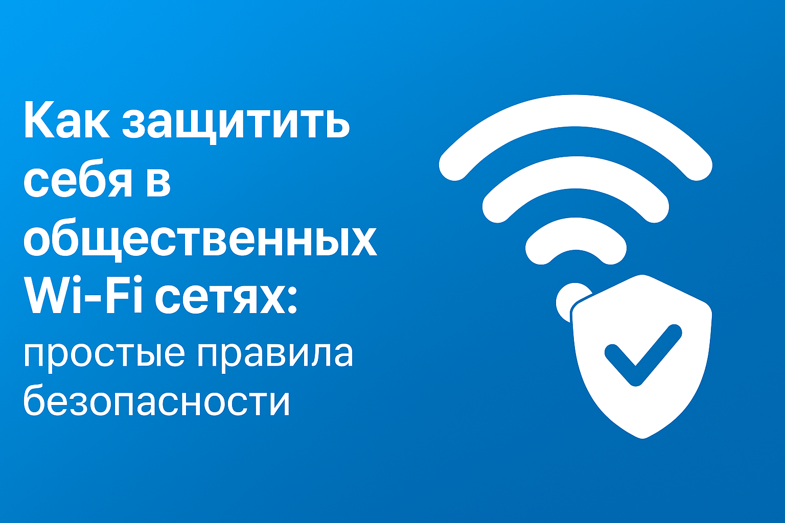 Как защитить себя в общественных Wi-Fi сетях: простые правила безопасности